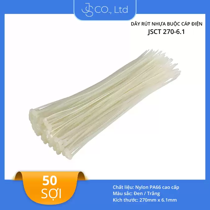 Dây rút nhựa buộc cáp điện 27cm