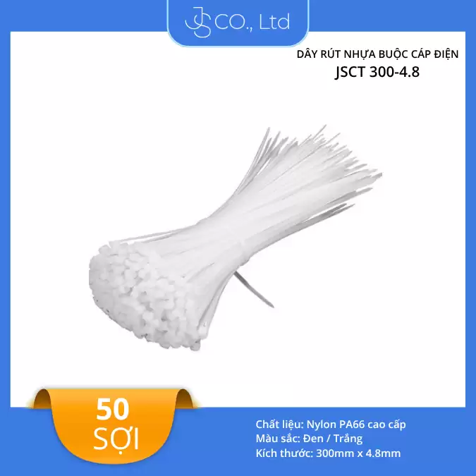 Dây rút nhựa buộc cáp điện 30cm