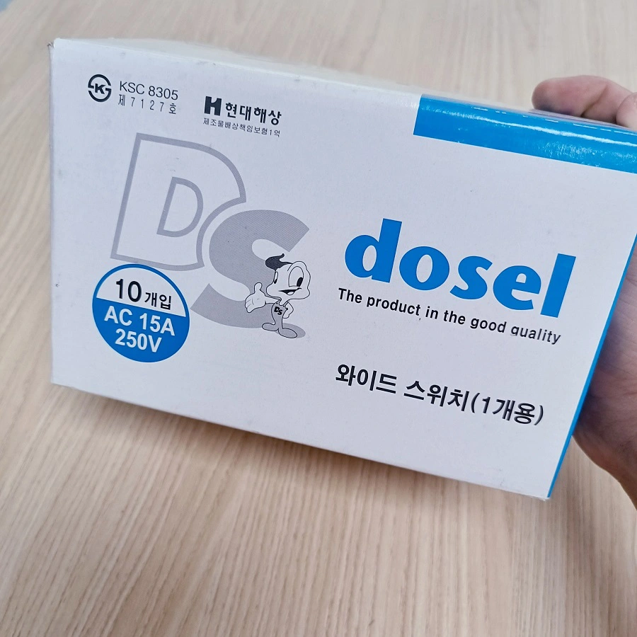 Công tắc điện Dosel Hàn Quốc 1 chiều 3 phím 5 Công tắc điện Dosel Hàn Quốc 1 chiều 1 phím