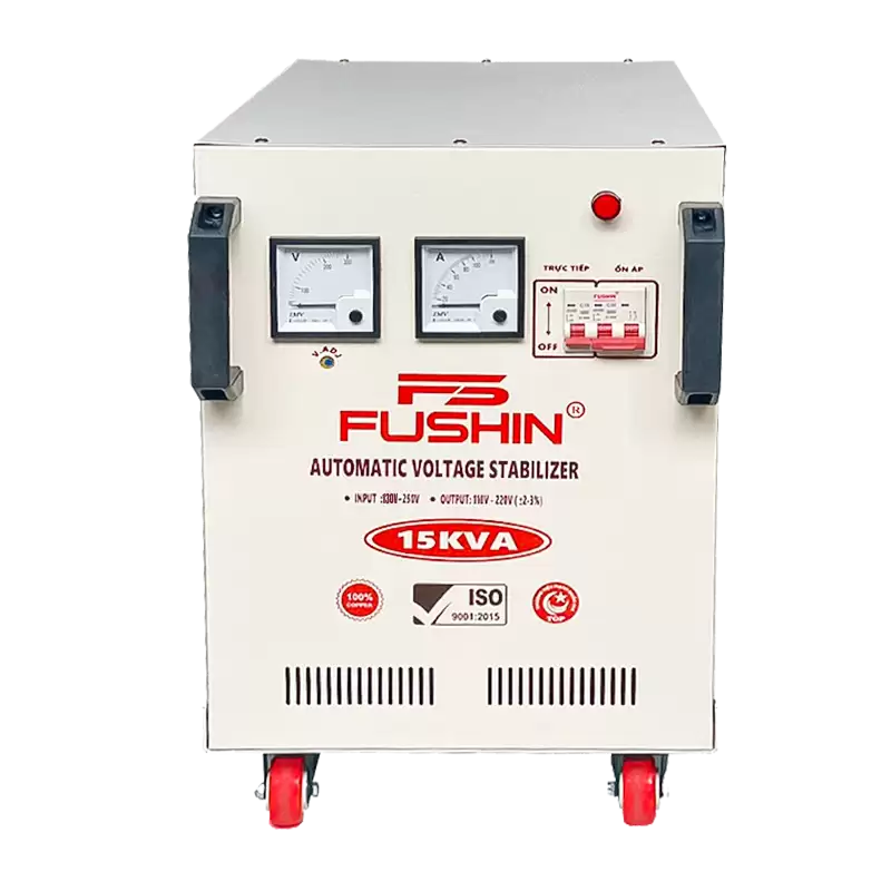 Ổn áp 1 pha 15KVA Dải 130V-250V 3 Ổn áp 1 pha 15KVA Dải 130V-250V