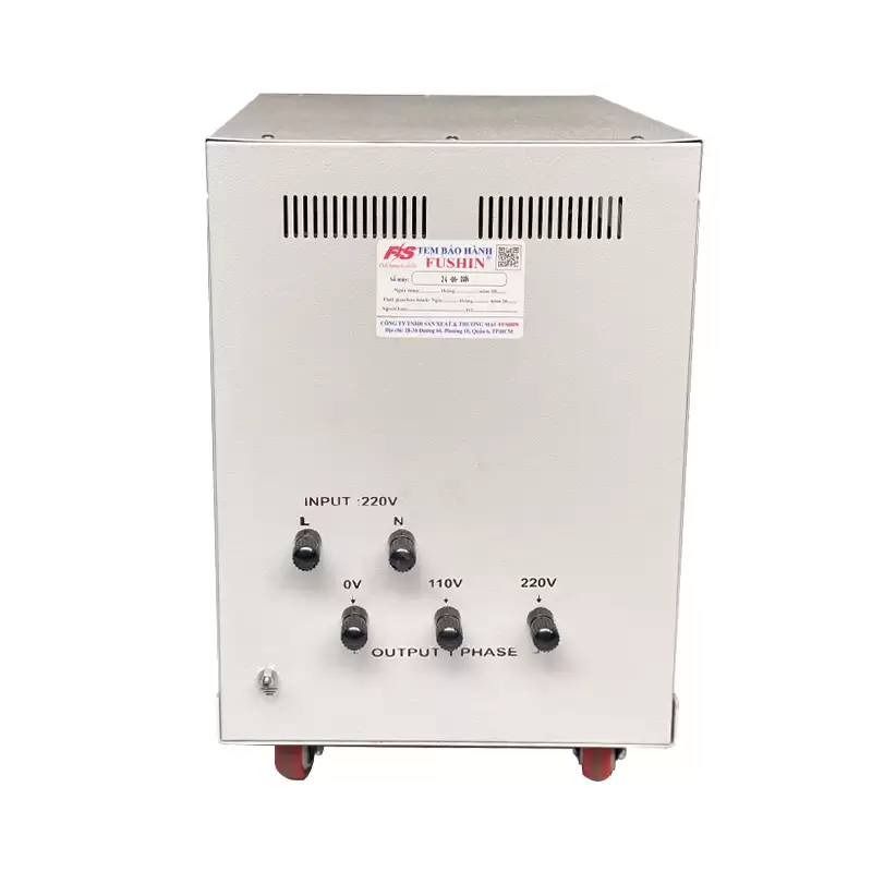 Ổn áp 1 pha 15KVA Dải 130V-250V 6 Ổn áp 1 pha 15KVA Dải 130V-250V