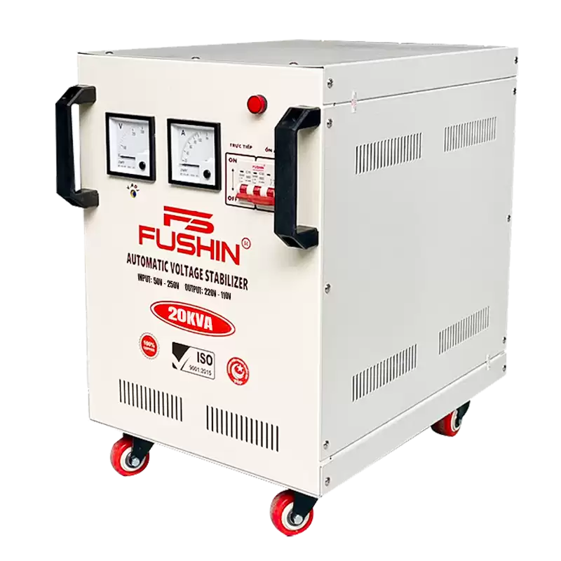 Ổn áp 1 pha 20KVA dải 50V-250V 5 Ổn áp 1 pha 20KVA dải 50V-250V