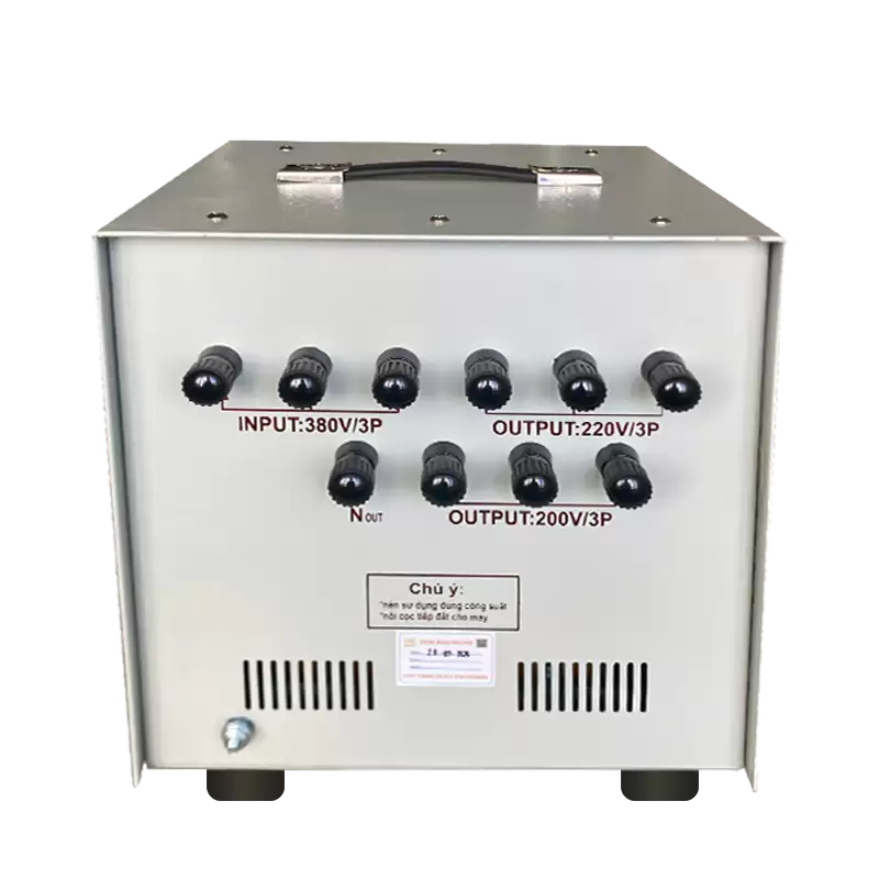 Biến áp 3 pha cách ly 380V/220V 3KVA - Dây Đồng 6 Biến áp 3 pha cách ly 380V/220V 3KVA – Dây Đồng