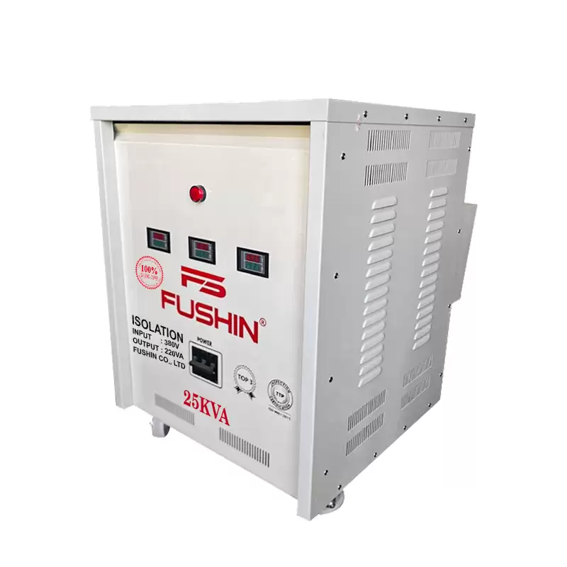 Biến áp 3 pha cách ly 380V/220V 25KVA - Dây Đồng 6 Biến áp 3 pha cách ly 380V/220V 25KVA – Dây Đồng