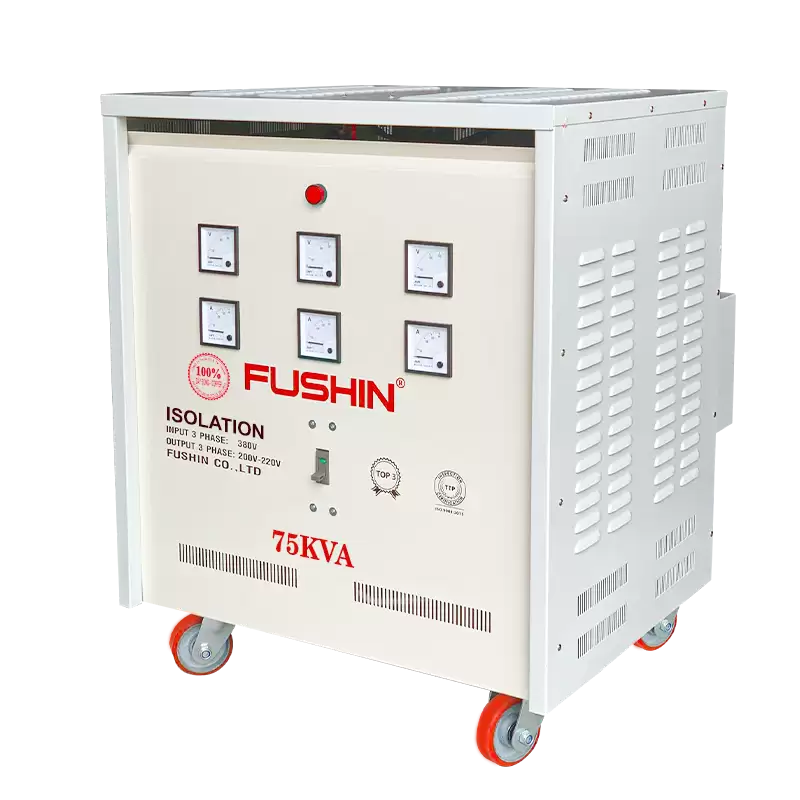 Biến áp 3 pha cách ly 380V/220V 75KVA - Dây Đồng 6 Biến áp 3 pha cách ly 380V/220V 6KVA – Dây Đồng