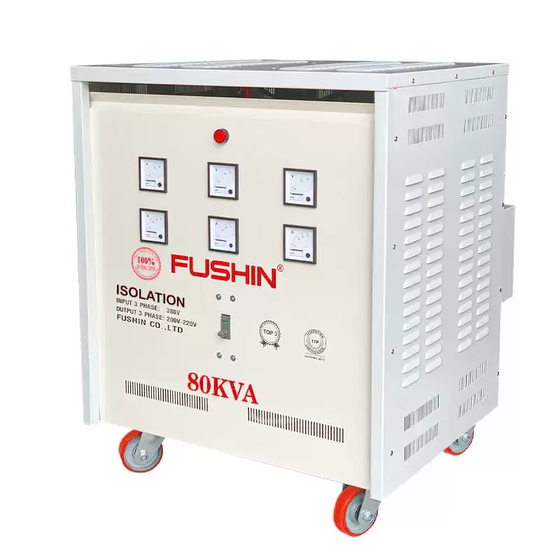 Biến áp 3 pha cách ly 380V/220V 80KVA - Dây Đồng 6 Biến áp 3 pha cách ly 380V/220V 80KVA – Dây Đồng