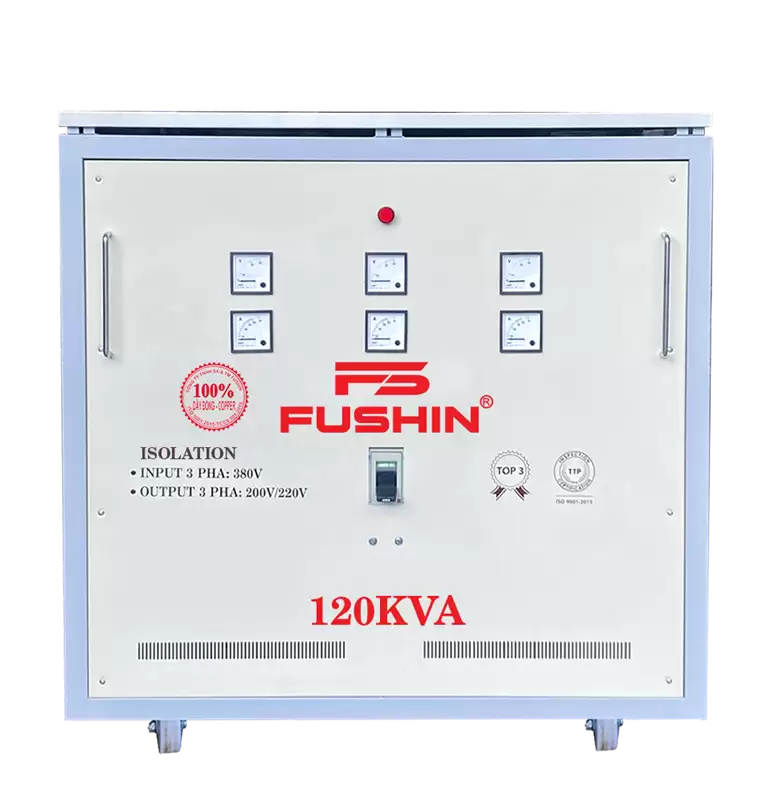 Biến áp 3 pha cách ly 380V/220V 120KVA - Dây Đồng 4 Biến áp 3 pha cách ly 380V/220V 120KVA – Dây Đồng