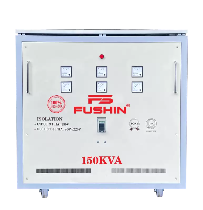 Biến áp 3 pha cách ly 380V/220V 150KVA - Dây Đồng 4 Biến áp 3 pha cách ly 380V/220V 150KVA – Dây Đồng
