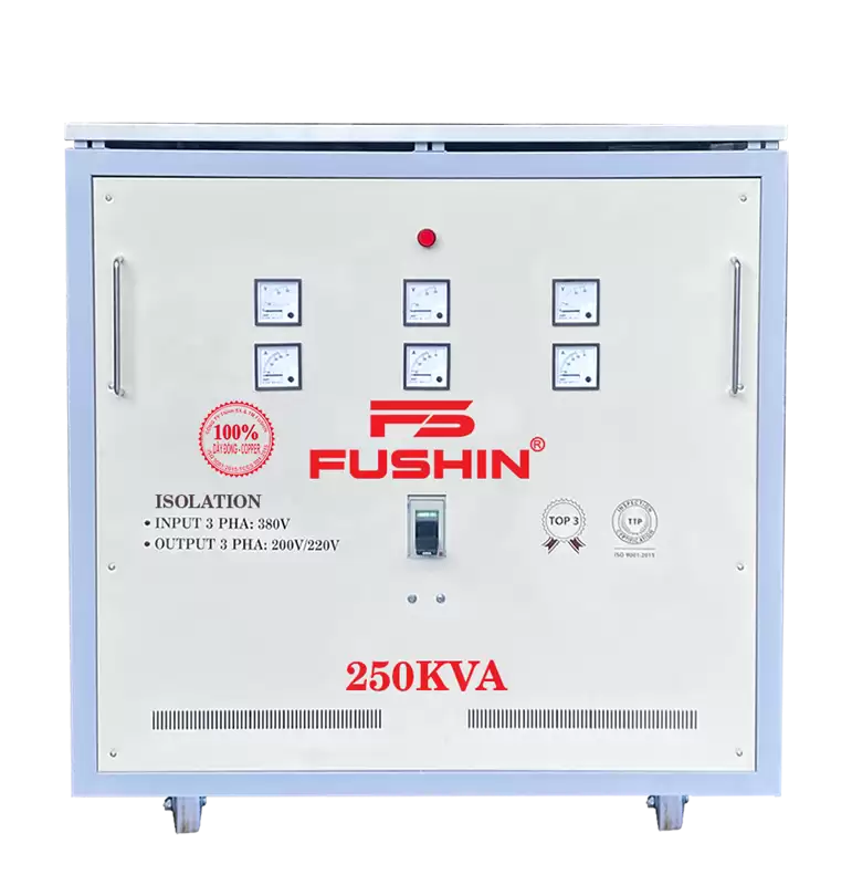 Biến áp 3 pha cách ly 380V/220V 250KVA - Dây Đồng 4 Biến áp 3 pha cách ly 380V/220V 250KVA – Dây Đồng
