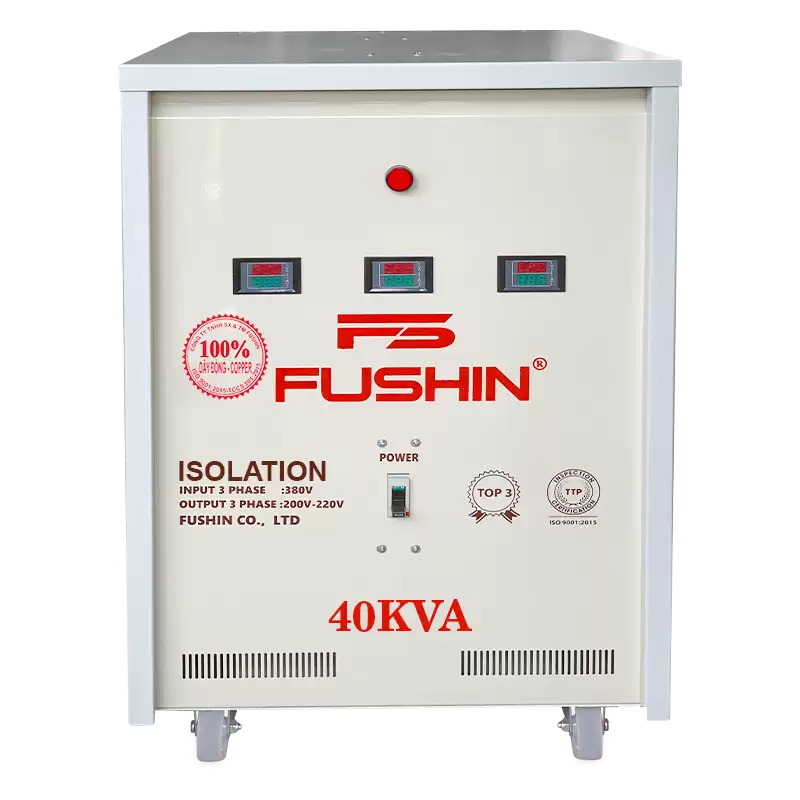 Biến áp 3 pha cách ly 380V/220V 40KVA - Dây Đồng 4 Biến áp 3 pha cách ly 380V/220V 40KVA – Dây Đồng