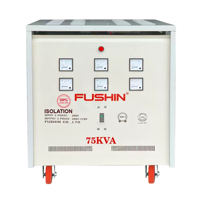 Biến áp 3 pha cách ly 380V/220V 75KVA - Dây Đồng 4 Biến áp 3 pha cách ly 380V/220V 6KVA – Dây Đồng