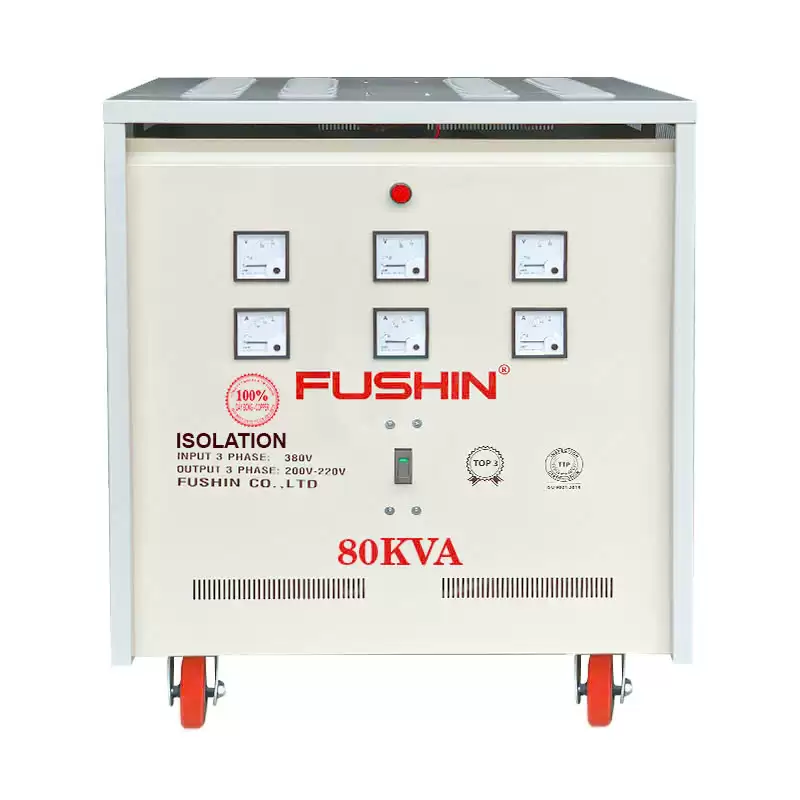 Biến áp 3 pha cách ly 380V/220V 80KVA – Dây Đồng