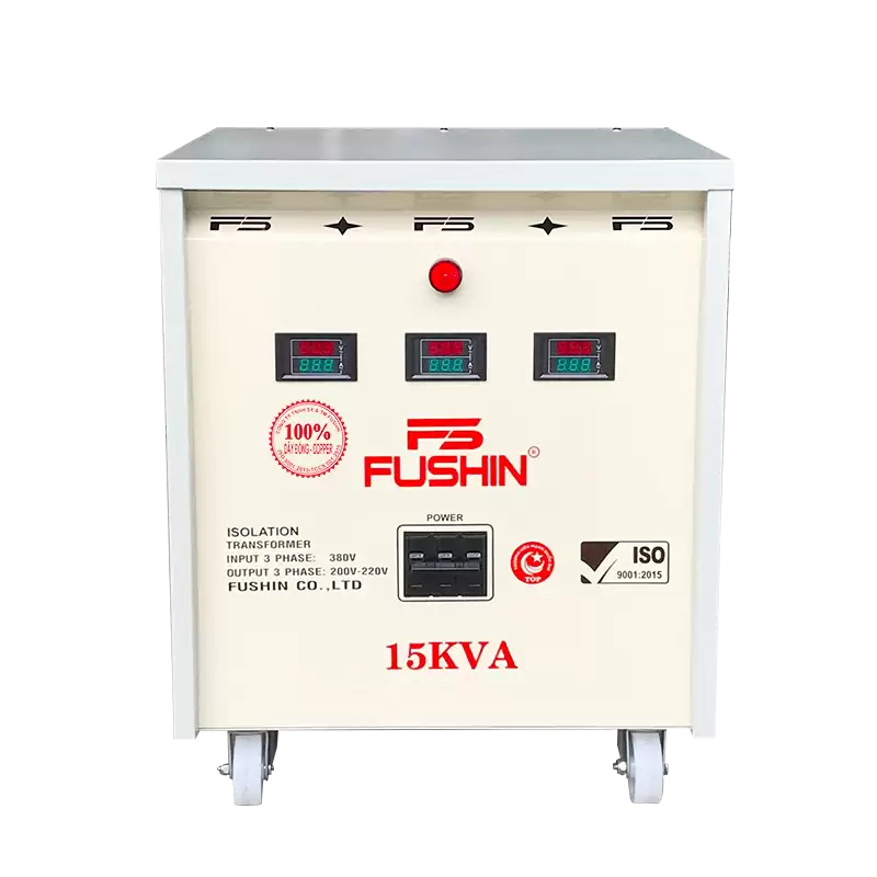 Biến áp 3 pha cách ly 380V/220V 15KVA - Dây Đồng 4 Biến áp 3 pha cách ly 380V/220V 15KVA – Dây Đồng