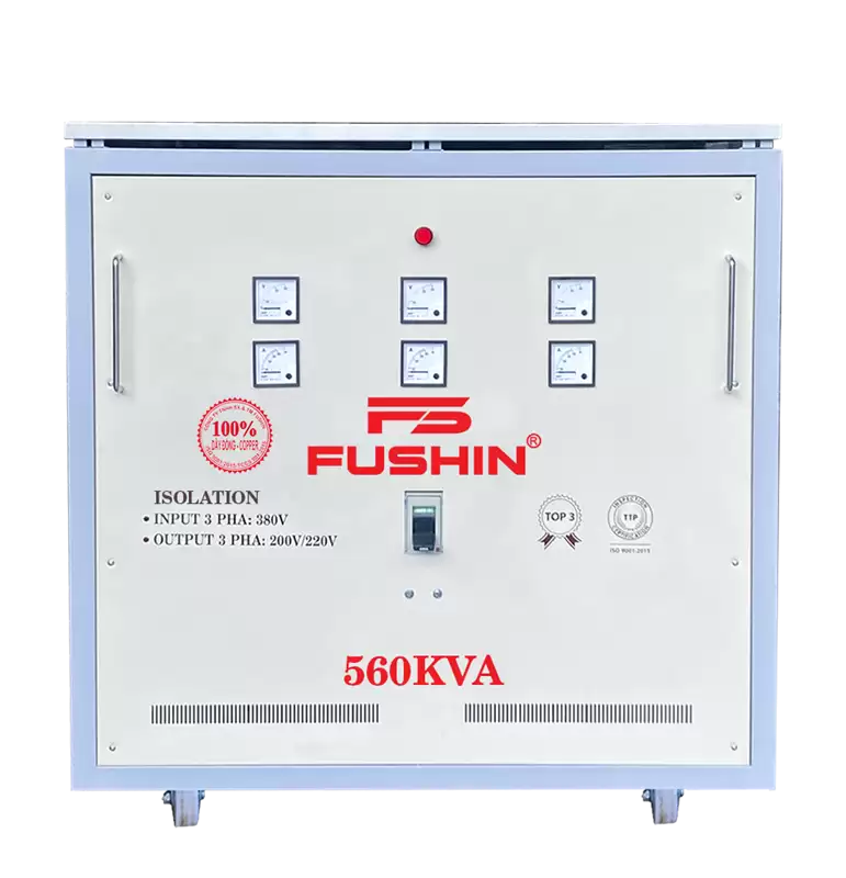 Biến áp 3 pha cách ly 380V/220V 560KVA - Dây Đồng 3 Biến áp 3 pha cách ly 380V/220V 560KVA – Dây Đồng