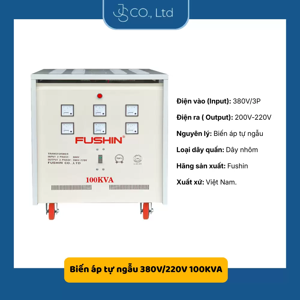 Biến áp tự ngẫu 380V/220V 100KVA-Thông Dụng