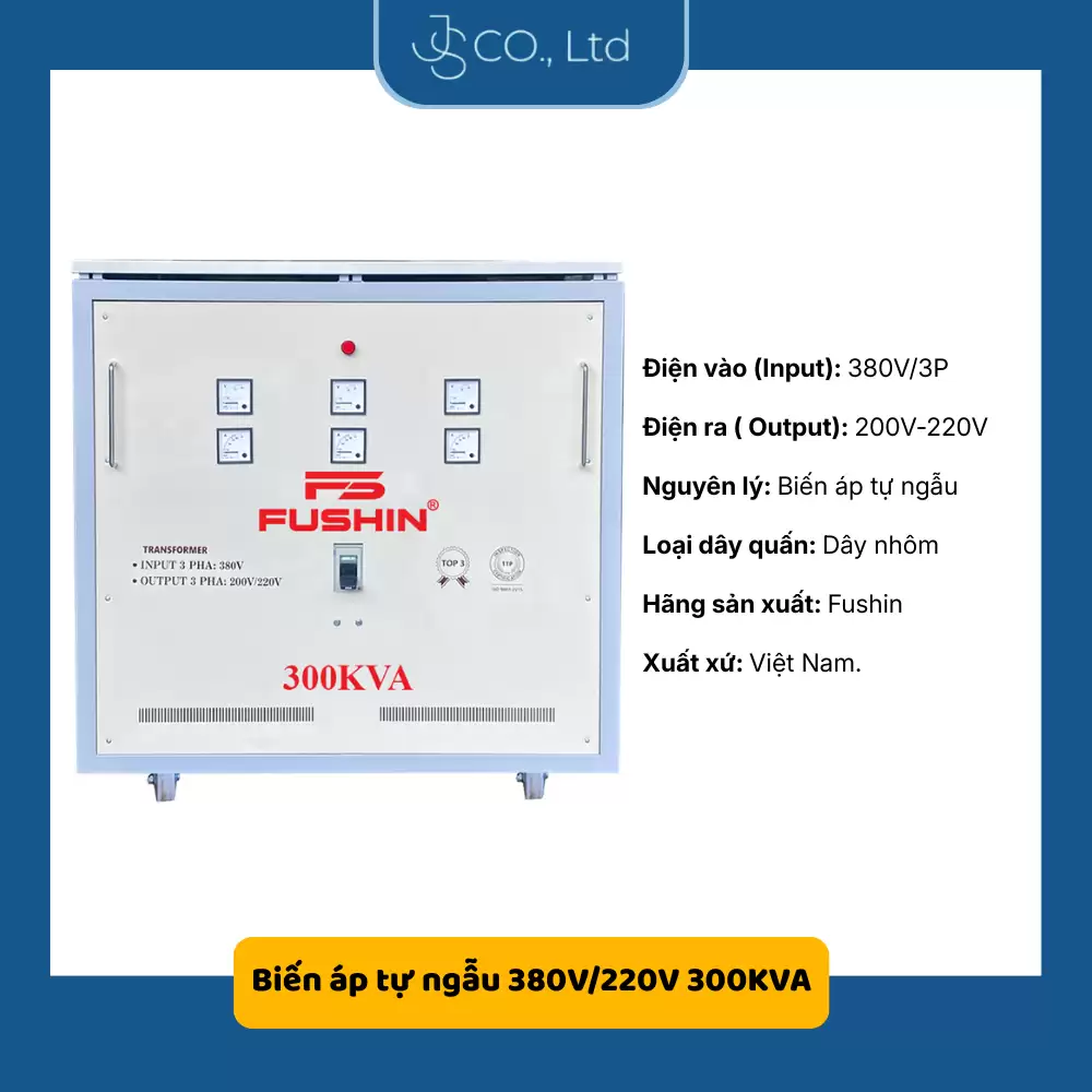 Biến áp tự ngẫu 380V/220V 300KVA-Thông Dụng