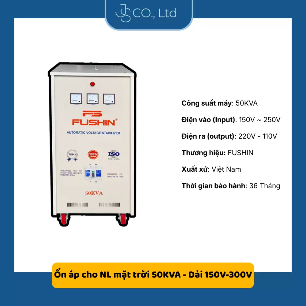 Ổn áp 1  cho NL mặt trời 50KVA dải 150V-300V