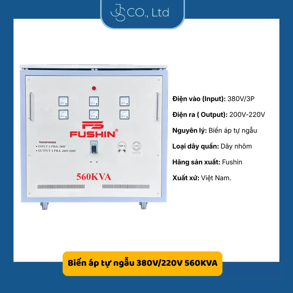 Biến áp tự ngẫu 380V/220V 560KVA-Thông Dụng