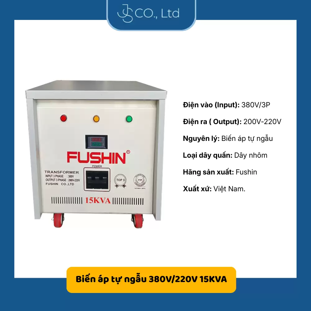 Biến áp tự ngẫu 380V/220V 15KVA-Thông Dụng