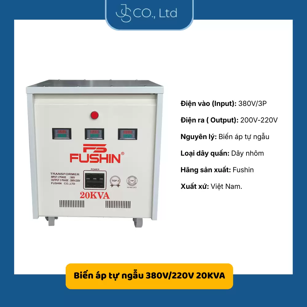 Biến áp tự ngẫu 380V/220V 20KVA-Thông Dụng