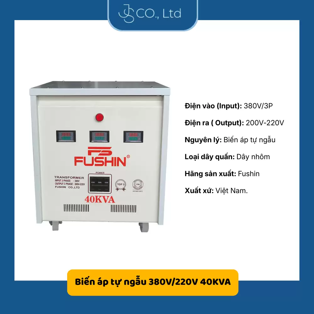 Biến áp tự ngẫu 380V/220V 40KVA-Thông Dụng
