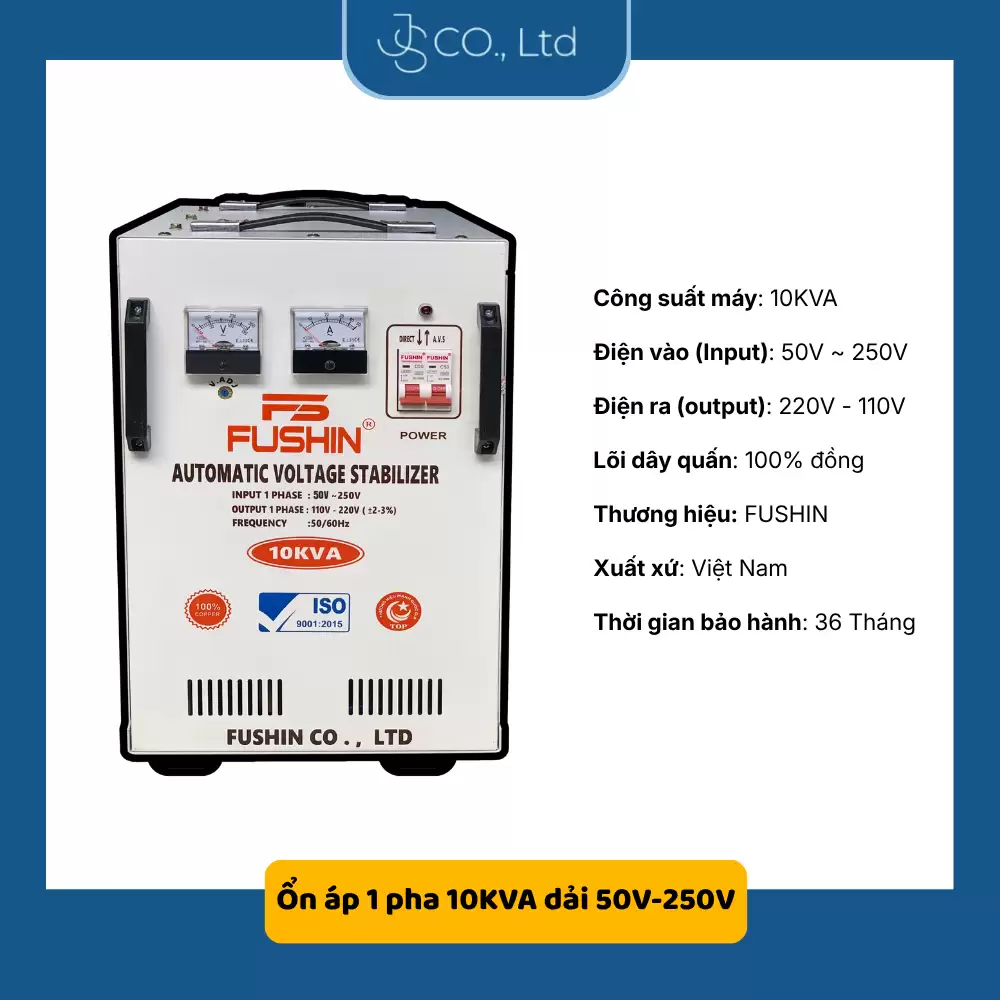 Ổn áp 10KVA Dải- 50V-250V