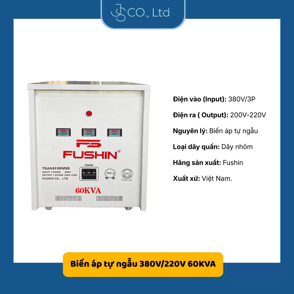Biến áp tự ngẫu 380V/220V 60KVA-Thông Dụng