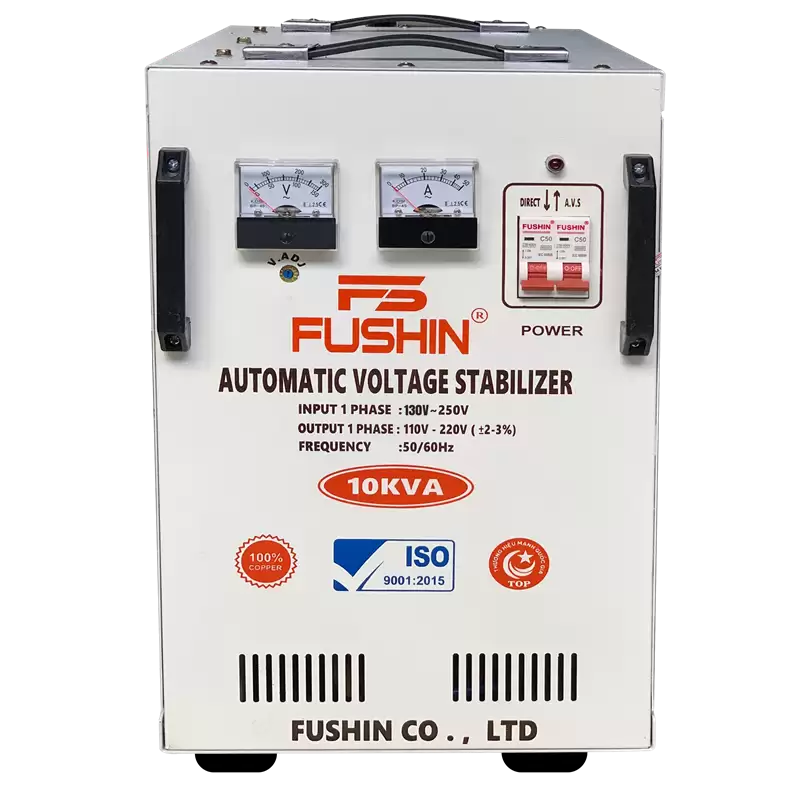 Ổn áp 1 pha 10KVA ( Dải 130V-250V) 3 Ổn áp 1 pha 10KVA ( Dải 130V-250V)