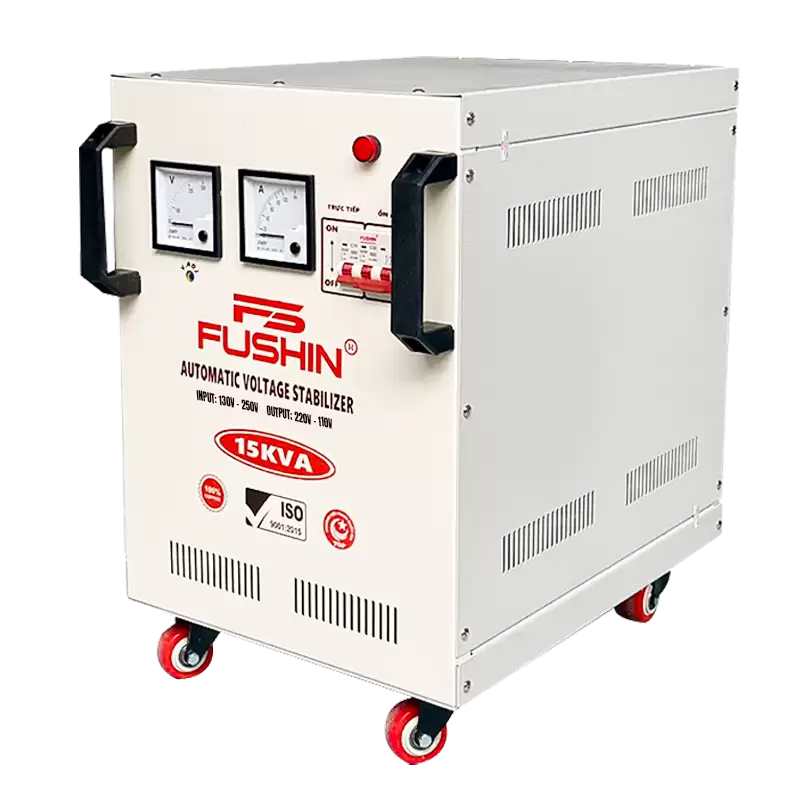 Ổn áp 1 pha 15KVA Dải 130V-250V 5 Ổn áp 1 pha 15KVA Dải 130V-250V