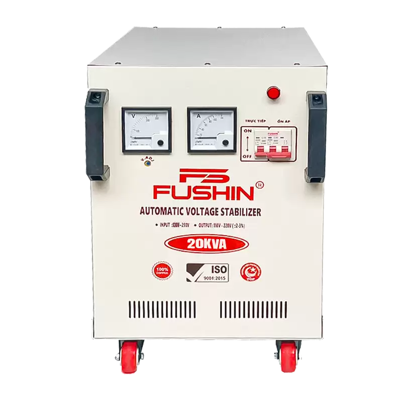 Ổn áp 1 pha 20KVA dải 130V-250V 3 Ổn áp 1 pha 20KVA dải 130V-250V