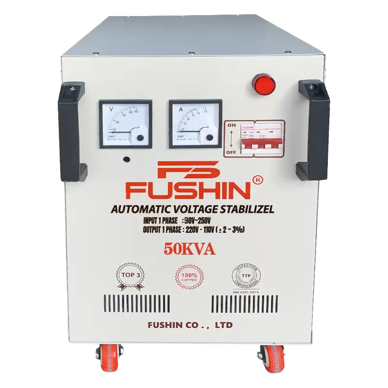 Ổn áp 1 pha 50KVA dải 130V-250V 5 Ổn áp 1 pha 50KVA dải 130V-250V