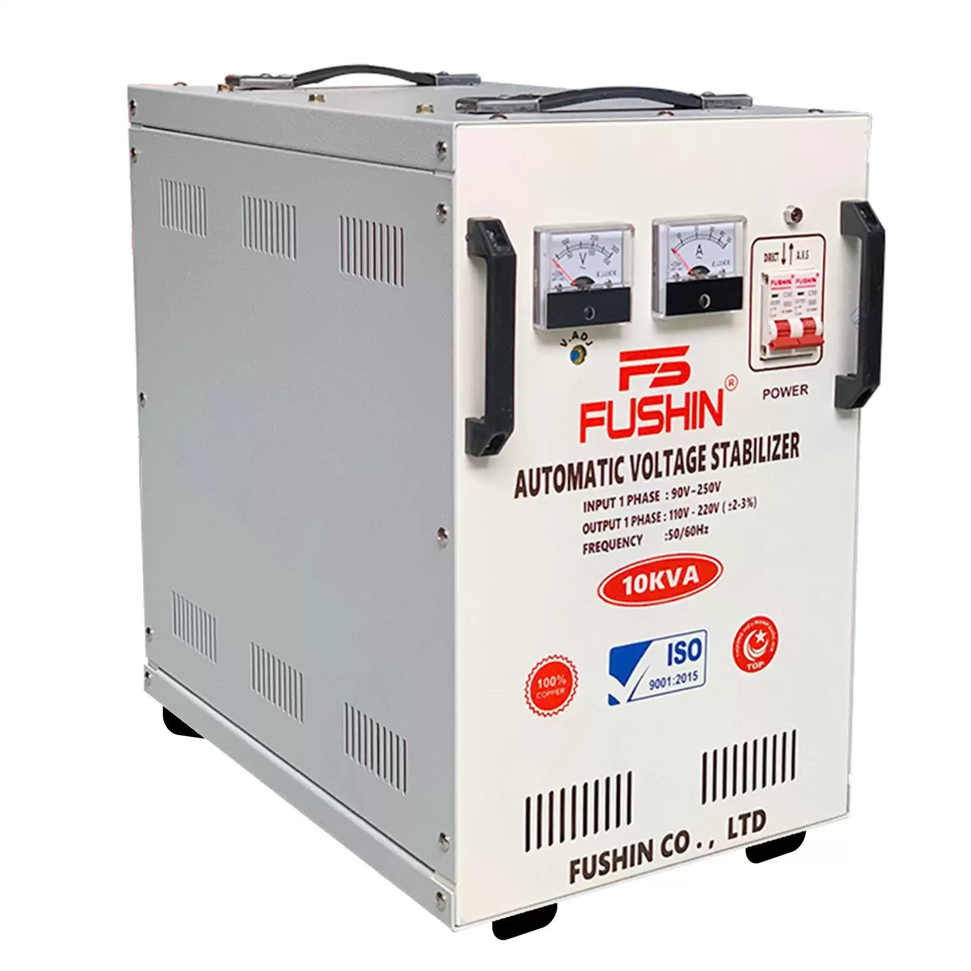 Ổn áp 1 pha 10KVA Dải 90V-250V 5 Ổn áp 1 pha 10KVA Dải 90V-250V