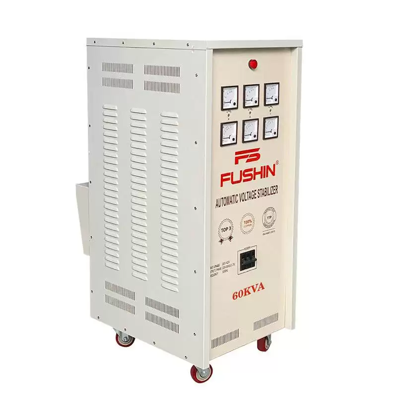 Ổn áp 3 pha 60KVA Fushin Dải 260V-420V ra 380V 6 Ổn áp 3 pha KVA Fushin Dải 260V-420V ra 380V