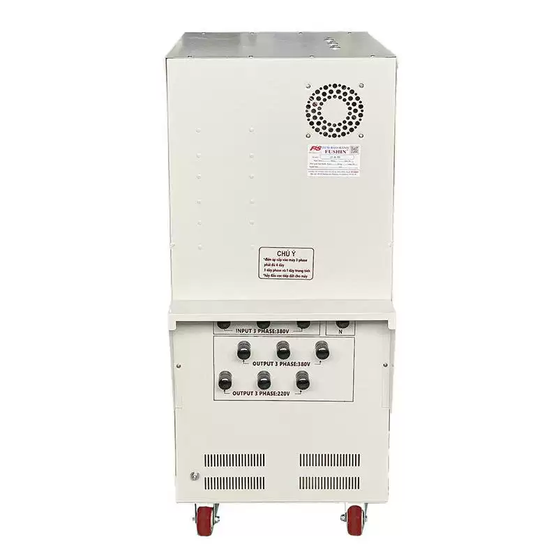 Ổn áp 3 pha 60KVA Fushin Dải 260V-420V ra 380V 7 Ổn áp 3 pha KVA Fushin Dải 260V-420V ra 380V