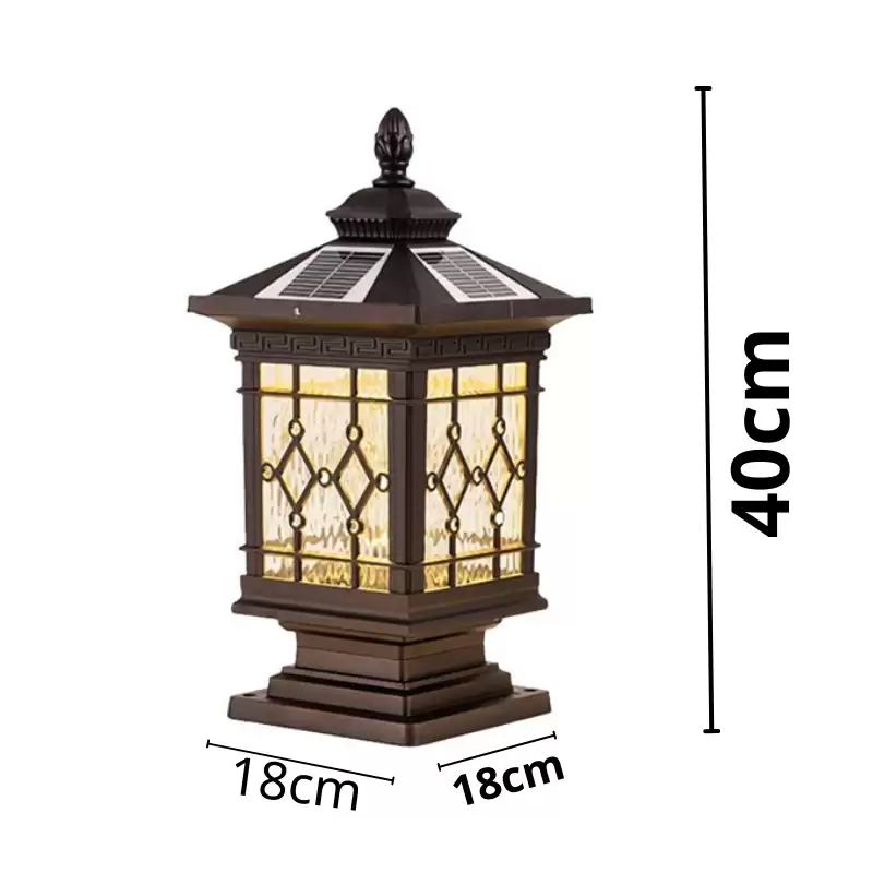 ĐÈN TRỤ CỔNG NĂNG LƯỢNG MẶT TRỜI CAO CẤP 5 ĐÈN TRỤ CỔNG NĂNG LƯỢNG MẶT TRỜI CAO CẤP – 18x18x40