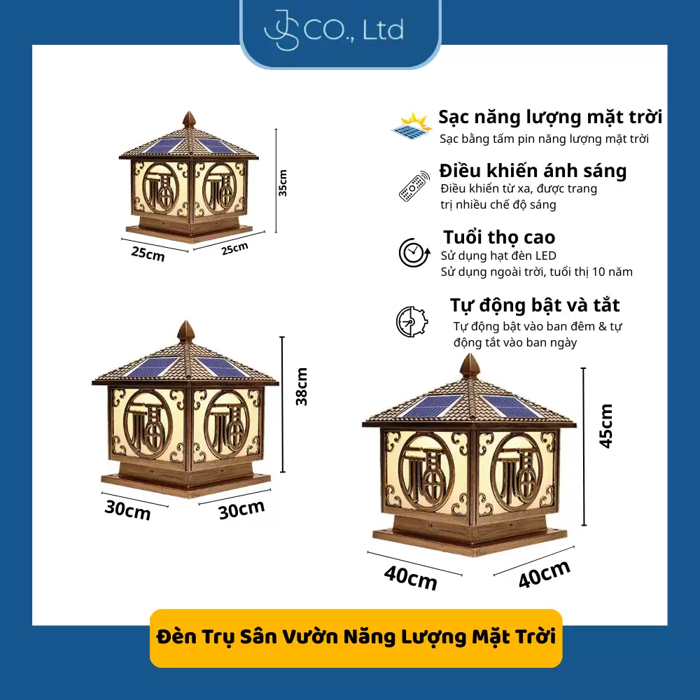 ĐÈN TRỤ CỔNG NĂNG LƯỢNG MẶT TRỜI