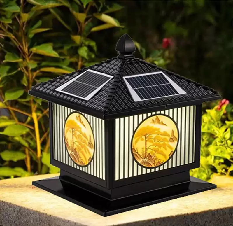 ĐÈN TRỤ CỔNG NĂNG LƯỢNG MẶT TRỜI CAO CẤP 4 AUTO-DRAFT