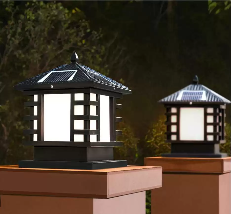 ĐÈN TRỤ CỔNG NĂNG LƯỢNG MẶT TRỜI CAO CẤP 4 AUTO-DRAFT