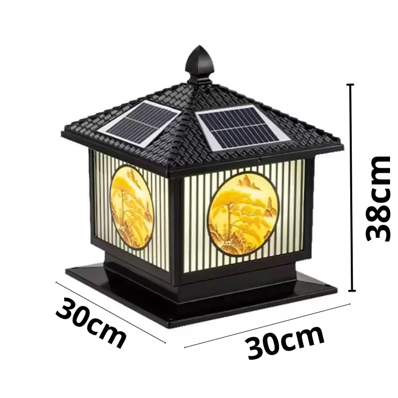 ĐÈN TRỤ CỔNG NĂNG LƯỢNG MẶT TRỜI CAO CẤP 6 AUTO-DRAFT