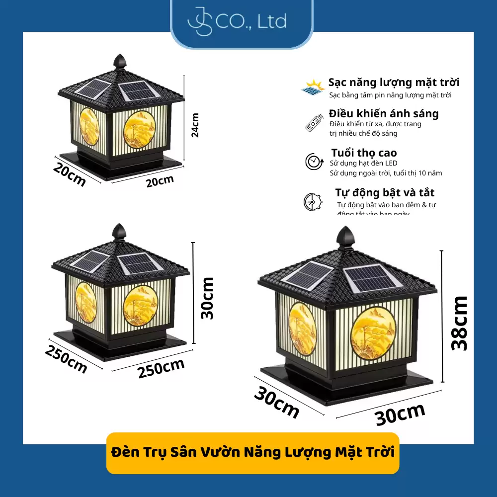 ĐÈN TRỤ CỔNG NĂNG LƯỢNG MẶT TRỜI CAO CẤP