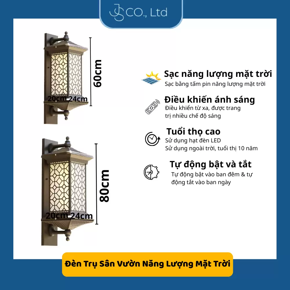 ĐÈN TRỤ CỔNG NĂNG LƯỢNG MẶT TRỜI CAO CẤP