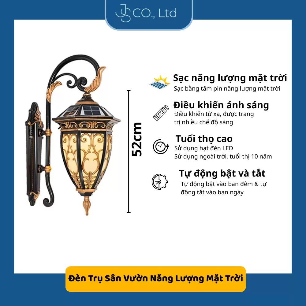 ĐÈN TRỤ CỔNG NĂNG LƯỢNG MẶT TRỜI CAO CẤP