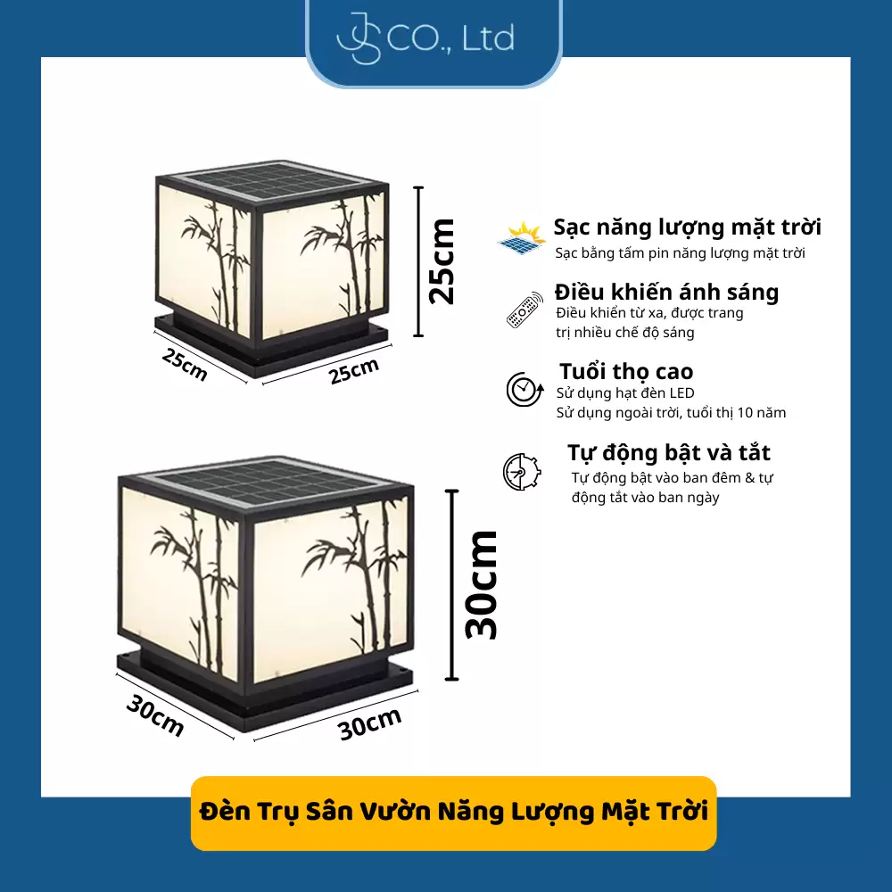 Đèn Trang Trí Năng Lượng Mặt Trời – Tự Động Sáng, Chống Nước, Trang Trí Sân Vườn (Sao chép) – 25x25x25