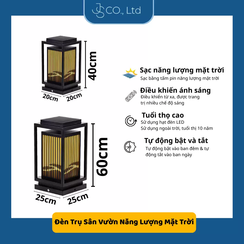 Đèn Trang Trí Năng Lượng Mặt Trời – Tự Động Sáng, Chống Nước, Trang Trí Sân Vườn