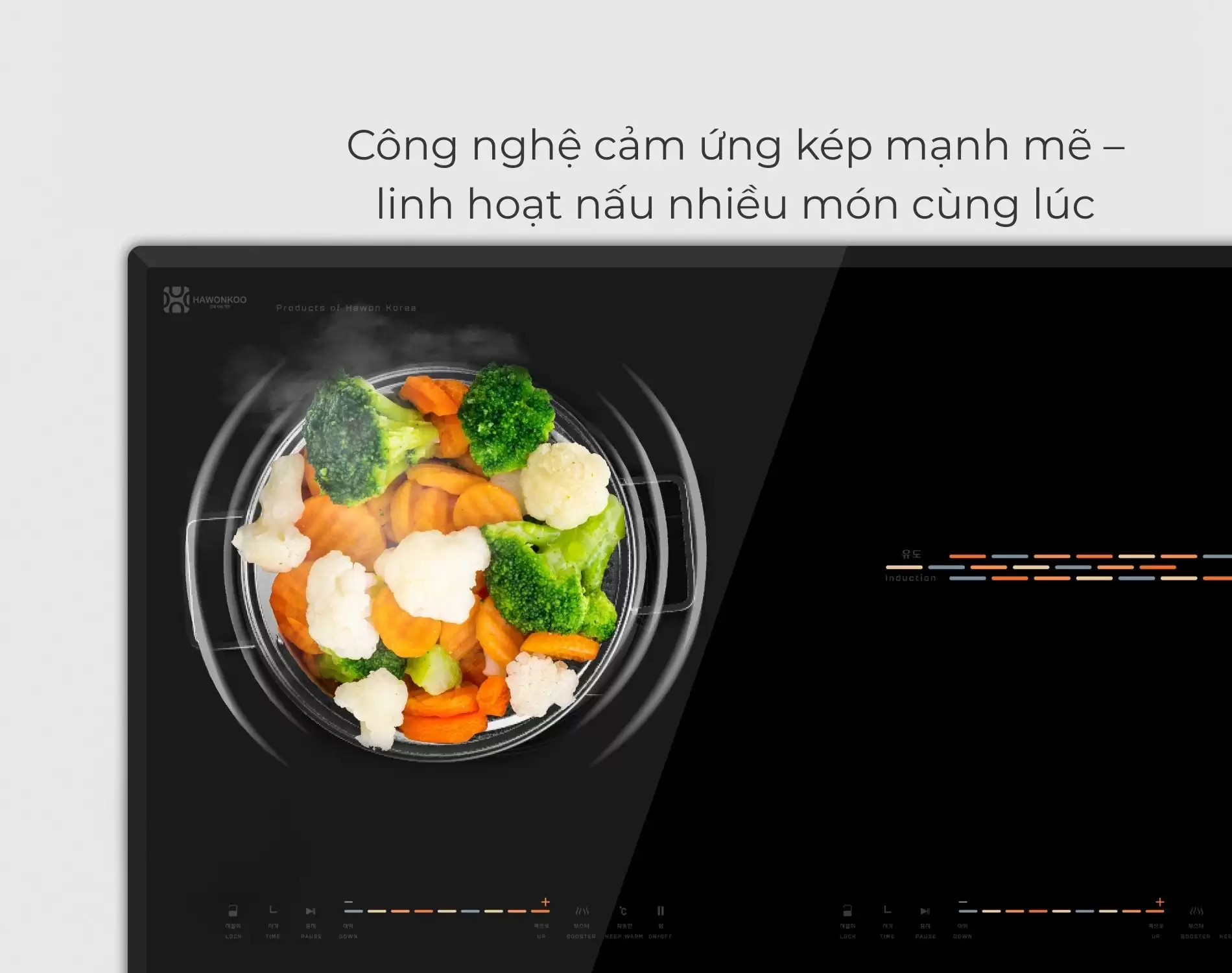 Bếp từ đôi Hawonkoo CEH-205-II 14 Bếp từ đôi Hawonkoo CEH-205-II