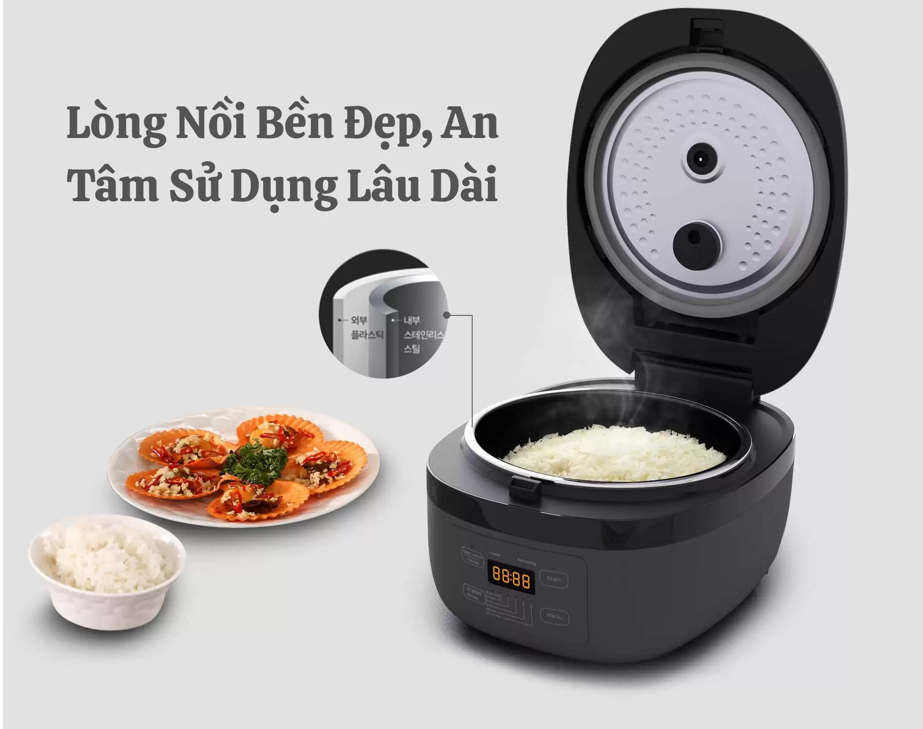 Nồi cơm điện cao tần 3D Hawonkoo RCH-152-IH