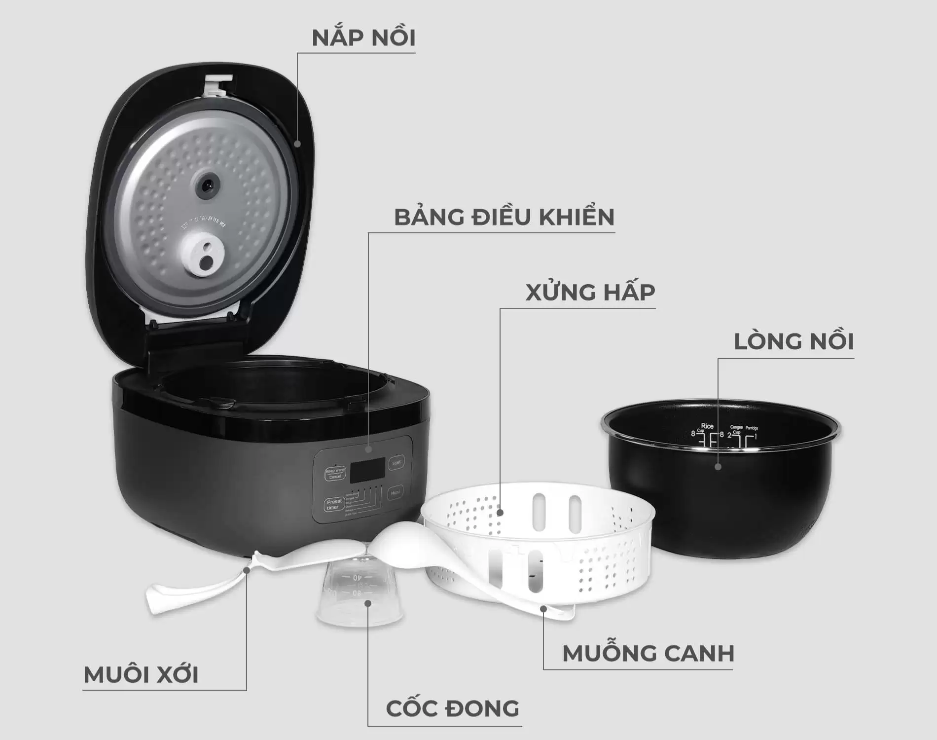 Nồi cơm điện cao tần 3D Hawonkoo RCH-152-IH