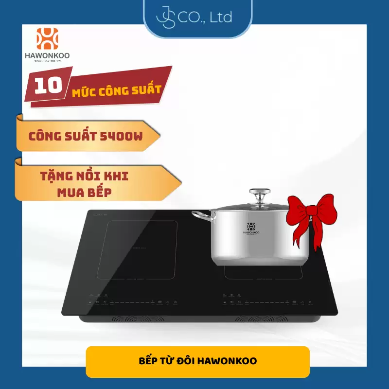 BẾP TỪ ĐÔI HAWONKOO INVERTER CEH-268 5400W