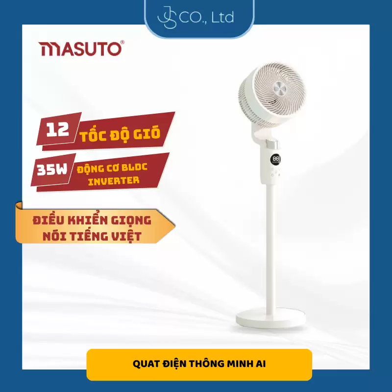 Quạt điện thông minh AI điều khiển bằng giọng nói TV – Masuto Smart Air
