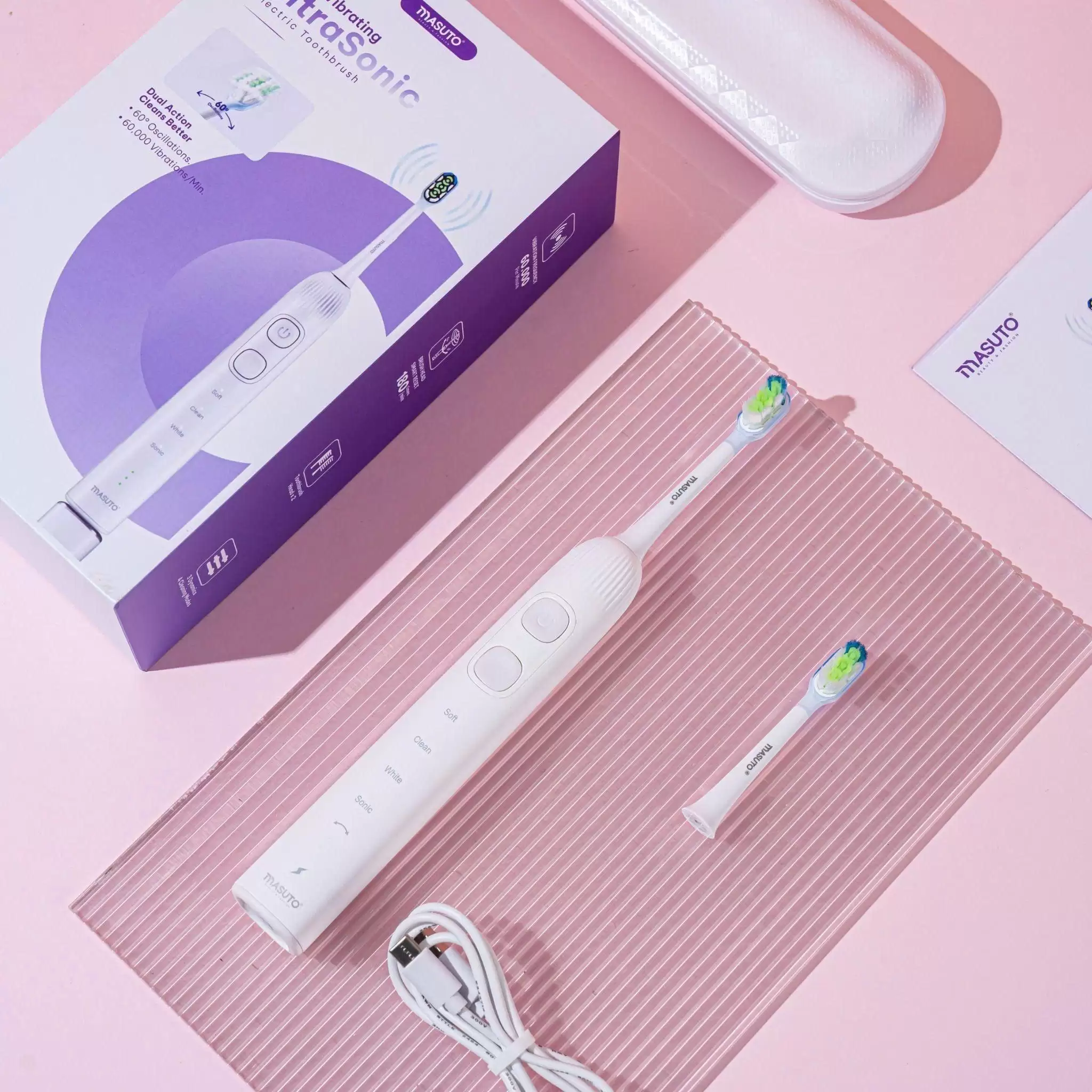 Bàn chải điện Masuto MSWaveSonic – Công nghệ SonicTwist kép 10 Bàn chải điện Masuto MSWaveSonic – Đánh bay mảng bám với công nghệ sóng âm kép